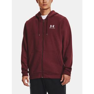 Under Armour UA Essential Fleece FZ Hood Mikina Červená obraz