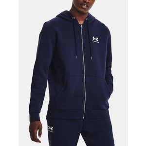 Under Armour UA Essential Fleece FZ Hood Mikina Modrá obraz