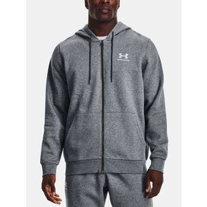 Under Armour UA Essential Fleece FZ Hood Mikina Šedá obraz