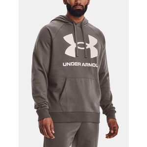 Mikina Under Armour UA Rival Fleece Big Logo HD - hnědá obraz