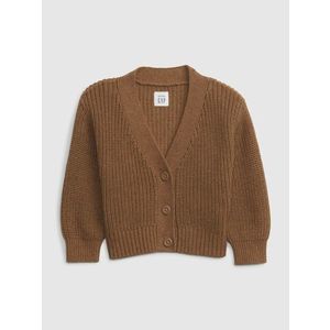 GAP Cardigan dětský Hnědá obraz