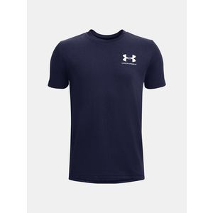 Under Armour UA B Sportstyle Left Chest SS Triko dětské Modrá obraz