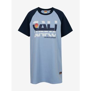 SuperDry Cali Surf Raglan Tshirt Šaty Modrá obraz