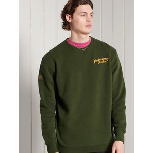 SuperDry Workwear Crew Neck Mikina Zelená obraz