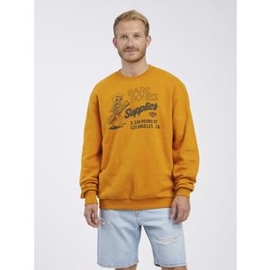 SuperDry Workwear Crew Neck Mikina Oranžová obraz