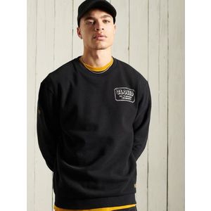 SuperDry Workwear Crew Neck Mikina Černá obraz