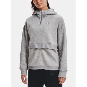 Under Armour UA Project Rock Fleece 1/4 Zip Mikina Šedá obraz