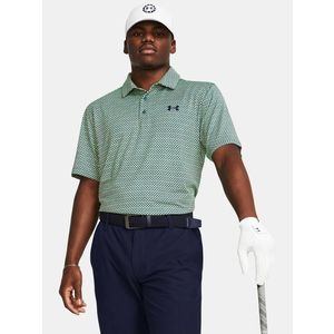 Under Armour UA Perf 3.0 Printed Polo triko Zelená obraz