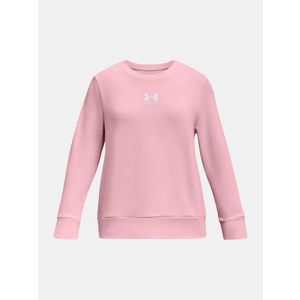 Under Armour UA Rival Terry Crew Mikina dětská Růžová obraz