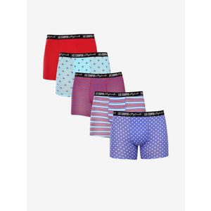 Lee Cooper Boxerky 5 ks Modrá obraz