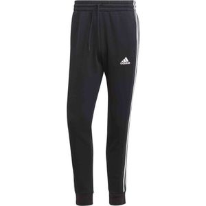 adidas ESSENTIALS FLEECE 3-STRIPES TAPERED CUFF Pánské tepláky, černá, velikost obraz