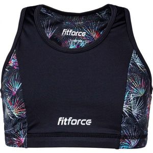 Fitforce SNOOTY Dívčí fitness podprsenka, černá, velikost obraz