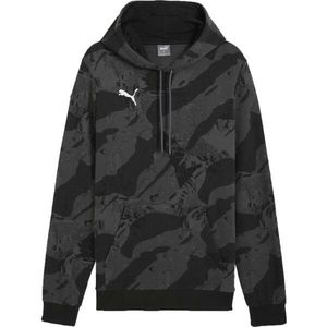 Puma INDIVIDUAL LIGA CAMO HOODY Pánská mikina, černá, velikost obraz