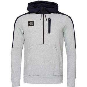 Umbro TERRACE HALF ZIP HOODIE Pánská mikina, šedá, velikost obraz