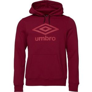 Umbro LARGE LOGO HOODIE ESSENTIALS Pánská mikina, vínová, velikost obraz