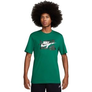 Nike SPORTSWEAR Pánské tričko, tmavě zelená, velikost obraz