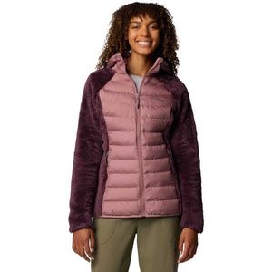 Columbia POWDER LITE II SHERPA HYBRID JACKET Dámská bunda, vínová, velikost obraz