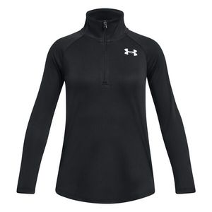 Under Armour TECH GRAPHIC 1/2 ZIP Dívčí tričko s dlouhým rukávem, černá, velikost obraz