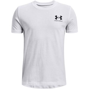 Under Armour SPORTSTYLE LEFT CHEST Chlapecké tričko s krátkým rukávem, bílá, velikost obraz