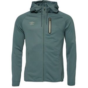 Umbro SPORTSWEAR FULL ZIP HOODIE Pánská mikina se zipem, tmavě zelená, velikost obraz