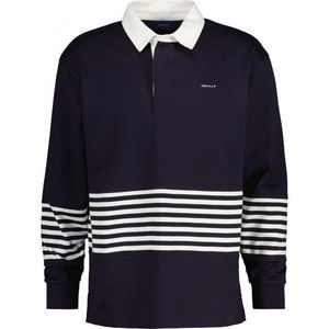 POLOKOŠILE GANT D2. STRIPED HEAVY RUGGER EVENING BLUE obraz