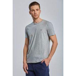 TRIČKO GANT ORIGINAL SLIM T-SHIRT LIGHT GREY MELANGE obraz