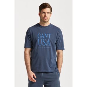 TRIČKO GANT SUNFADED GANT USA T-SHIRT EVENING BLUE obraz