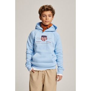 MIKINA GANT ARCHIVE SHIELD RAGLAN HOODIE SHADE BLUE obraz