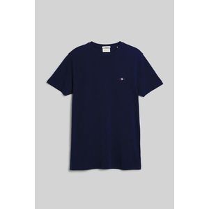 TRIČKO GANT SLIM PIQUE SS T-SHIRT EVENING BLUE obraz