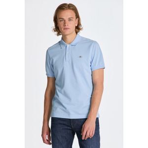 POLOKOŠILE GANT REG SHIELD SS PIQUE POLO CAPRI BLUE obraz