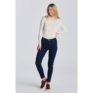 DŽÍNY GANT NELLA TRAVEL INDIGO JEANS DARK BLUE obraz