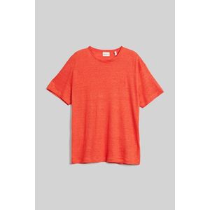 TRIČKO GANT LINEN SS T-SHIRT BURNT ORANGE obraz