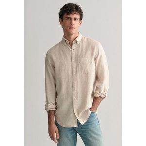 KOŠILE GANT REG LINEN SHIRT DRY SAND obraz