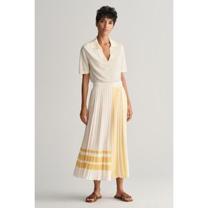 SUKNĚ GANT REG STRIPED PLEATED SKIRT CREAM obraz