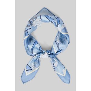 ŠÁTEK GANT MAGNOLIA PRINT SILK SCARF DOVE BLUE obraz