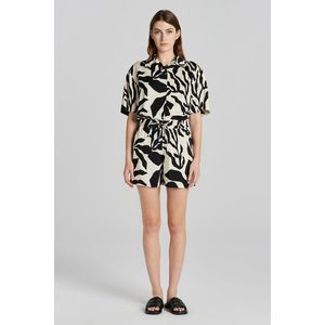 ŠORTKY GANT REL PALM PRINT PULL ON SHORTS SOFT OAT obraz