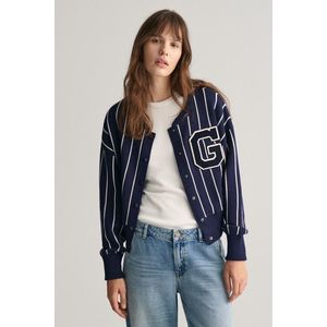 KARDIGAN GANT GANT VARSITY KNITTED BOMBER CLASSIC BLUE obraz