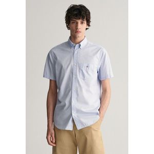 KOŠILE GANT REG POPLIN SS SHIRT LIGHT BLUE obraz