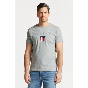 TRIČKO GANT SHIELD SS T-SHIRT šedá obraz