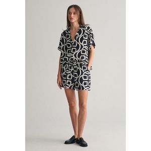 ŠORTKY GANT REL MONOGRAM PRINT PULL ON SHORTS EVENING BLUE obraz