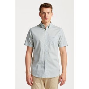 KOŠILE GANT REG MICRO PRINT SS SHIRT KALAMATA GREEN obraz