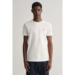 TRIČKO GANT SLIM PIQUE SS T-SHIRT EGGSHELL obraz