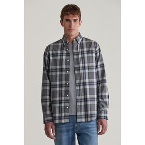 KOŠILE GANT REG TARTAN MELANGE CHECK SHIRT DARK GREY MELANGE obraz