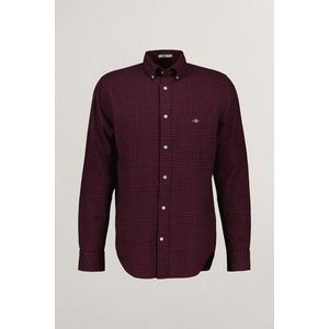 KOŠILE GANT REG MICROCHECK FLANNEL SHIRT WINE RED obraz