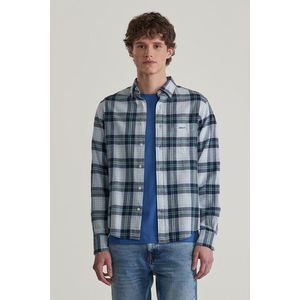 KOŠILE GANT REG FLANNEL PLAID SHIRT FRESH BLUE obraz