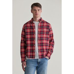 KOŠILE GANT REG FLANNEL PLAID SHIRT RUBY RED obraz