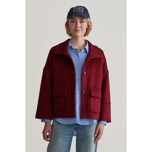 BUNDA GANT CROPPED WOOL JACKET PLUMPED RED obraz