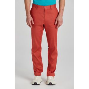 KALHOTY GANT SLIM COT/LINEN SUIT PANTS IRON RED obraz