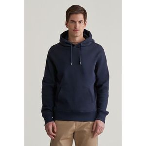 MIKINA GANT WAFFLE HOODIE EVENING BLUE obraz