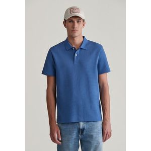 POLOKOŠILE GANT WAFFLE TEXTURED SS POLO VINTAGE BLUE obraz